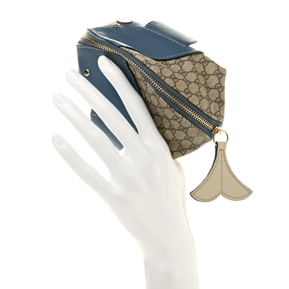 Gucci GG Supreme Monogram Children's Zoo Coin Purse Whale Blue 2 of 11