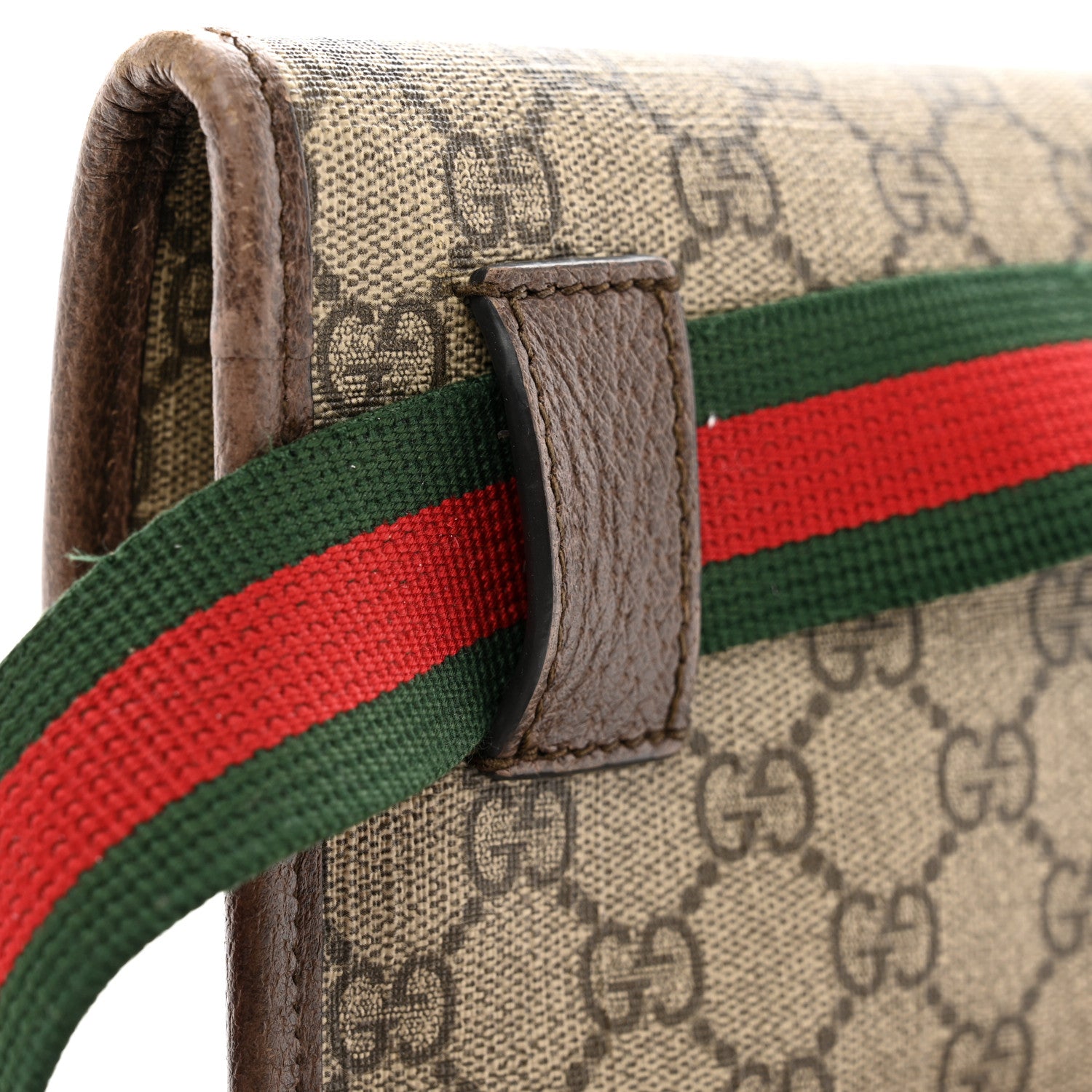 Gucci GG Supreme Monogram Neo Vintage Web Belt Bag Brown 12 of 12