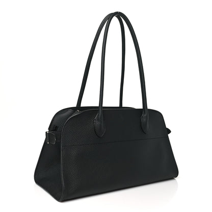 The Row Grained Calfskin Margaux Shoulder 12 Black 3 of 10