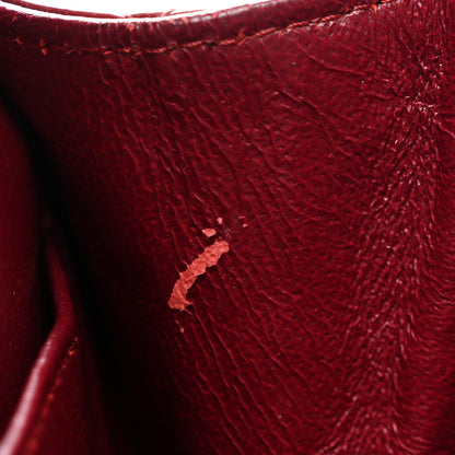 Chanel Patent Calfskin Quilted Medium Double Flap Dark Red 11 of 18