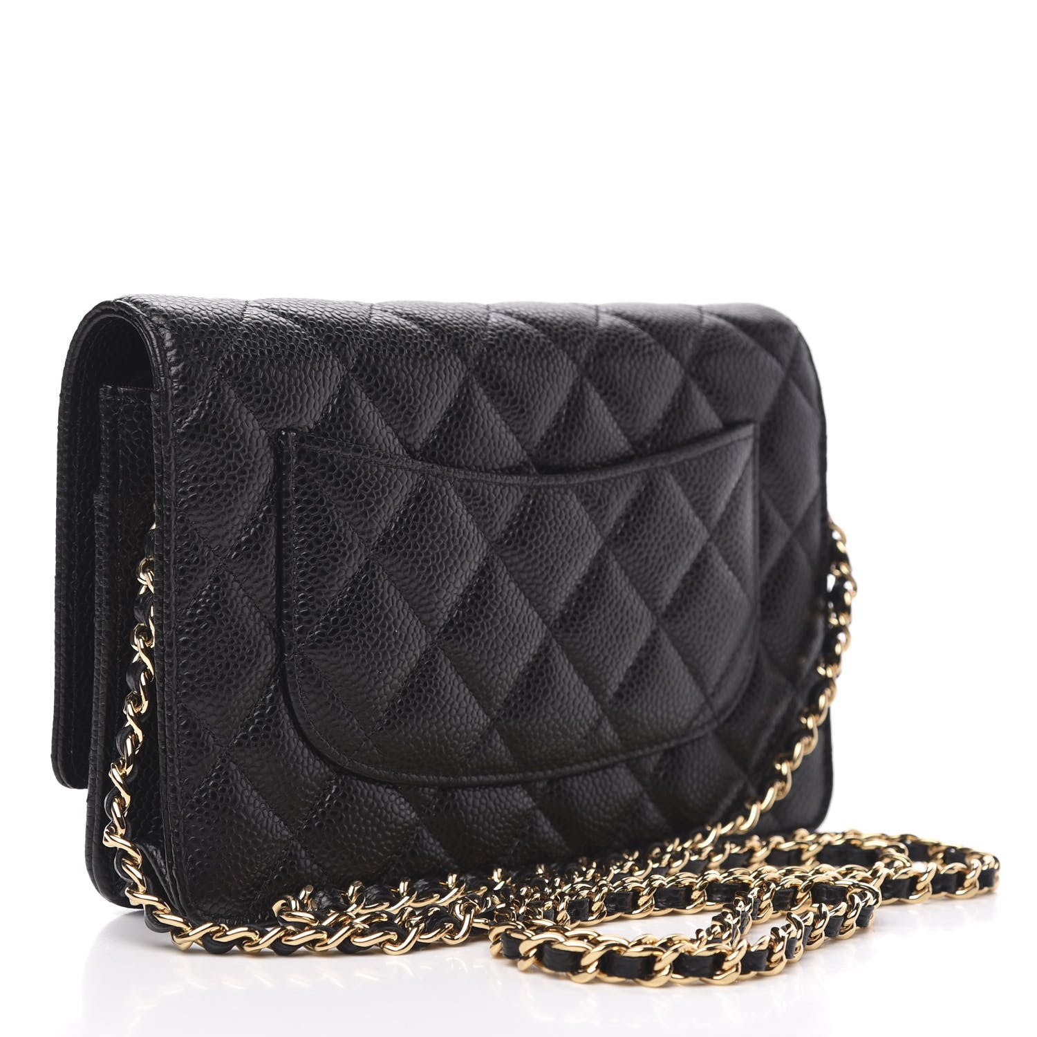 Chanel Caviar Quilted Wallet On Chain WOC Black 3 of 11