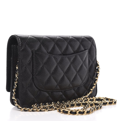 Chanel Caviar Quilted Wallet On Chain WOC Black 3 of 11