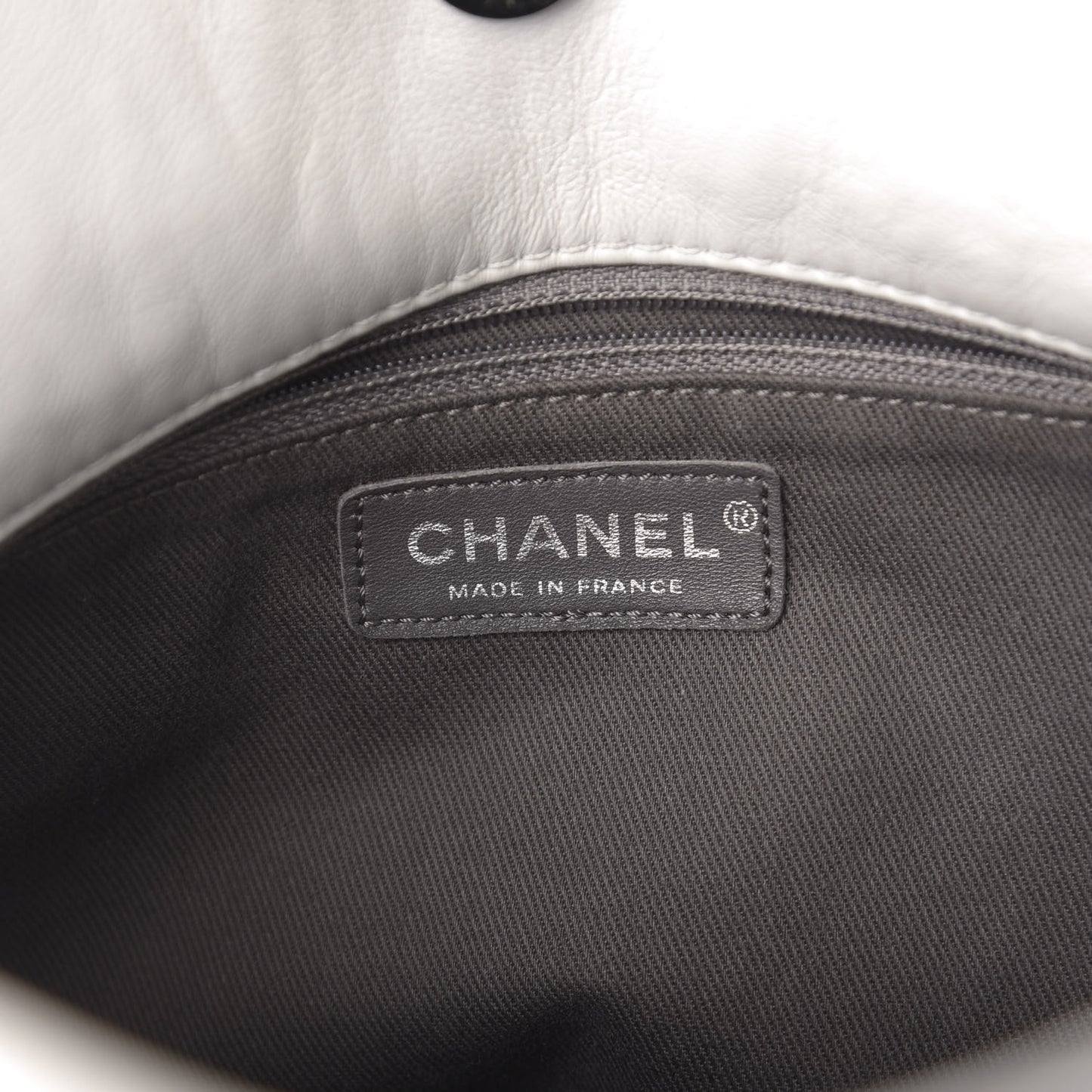 Lambskin Large Sharpei Bag White