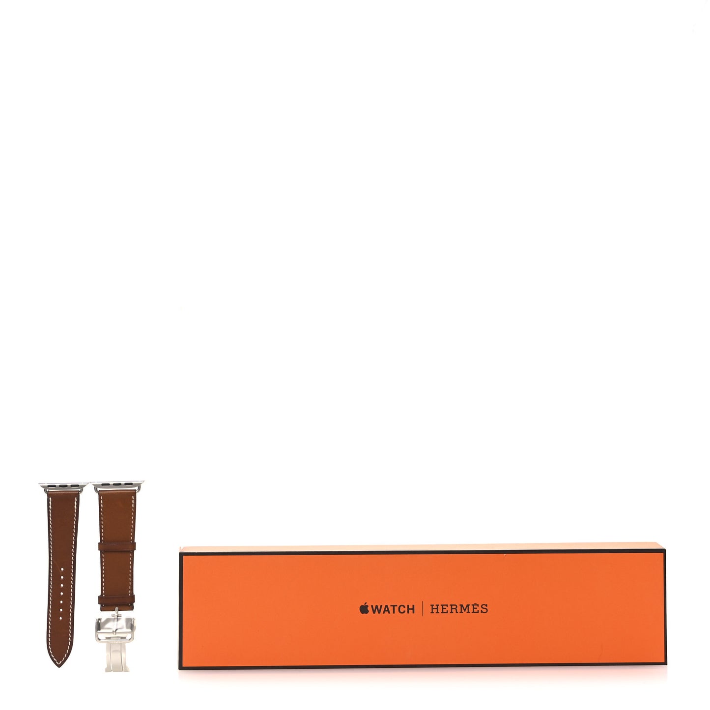 Barenia Deployment Buckle Single Tour Apple Watch Strap Fauve
