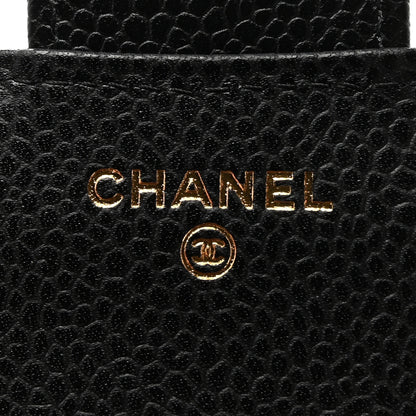 Chanel Caviar Quilted Compact Flap Wallet Black 6 of 8
