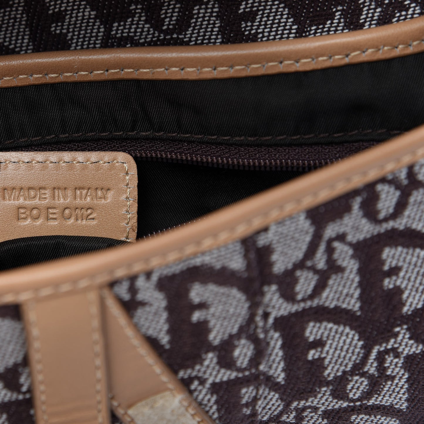 Monogram Saddle Bag Brown