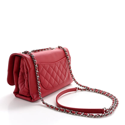 Chanel Calfskin Mini Tramezzo Flap Red 3 of 13