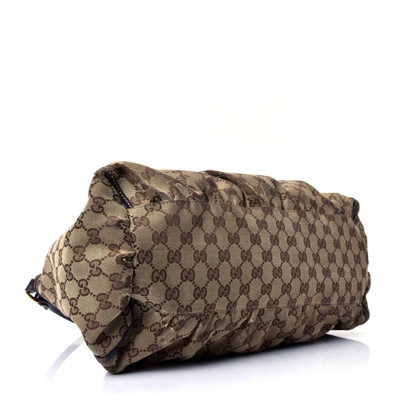 Gucci Monogram Large D Gold Hobo Dark Brown 3 of 4