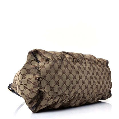 Gucci Monogram Large D Gold Hobo Dark Brown 3 of 4