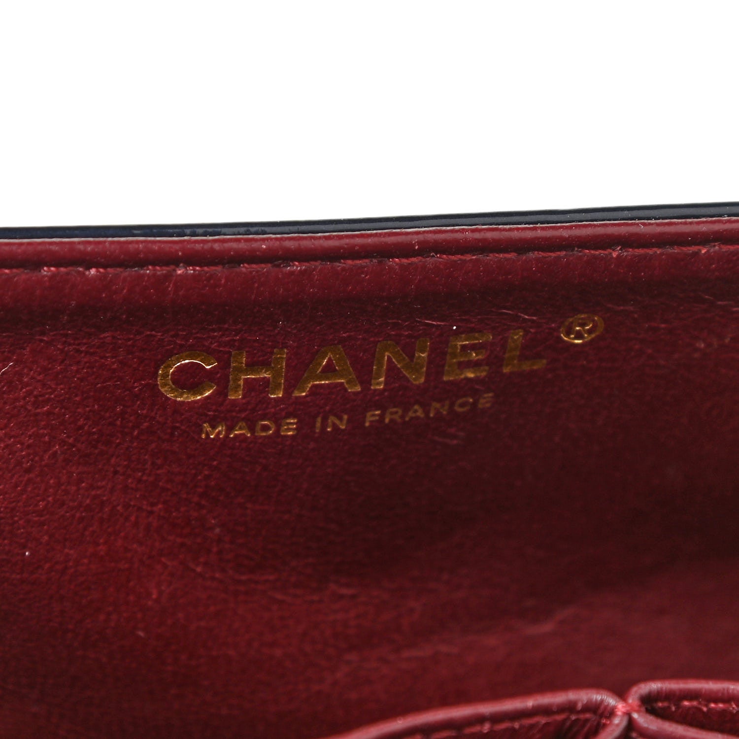 Chanel Patent Quilted 2.55 Reissue East West Clutch Navy Blue 6 of 14
