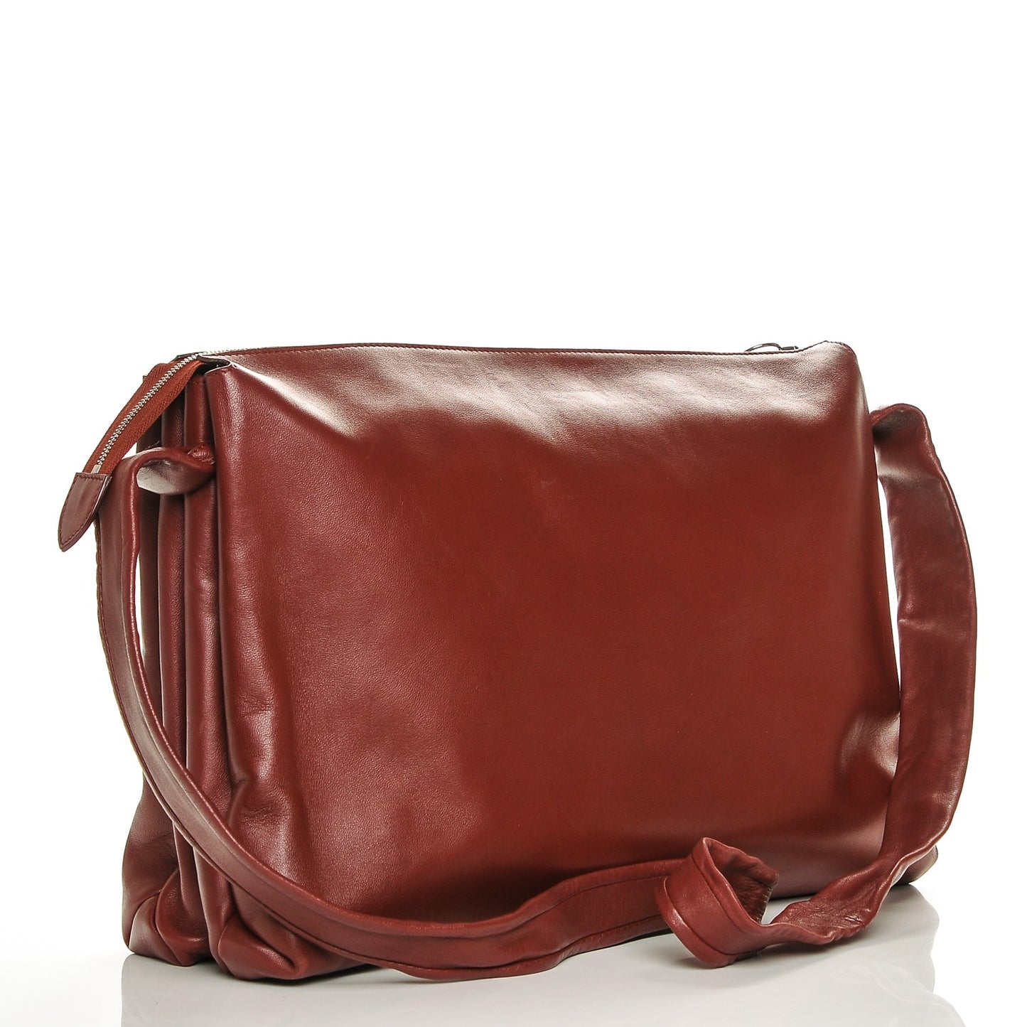 Lambskin Knotted Bag Red