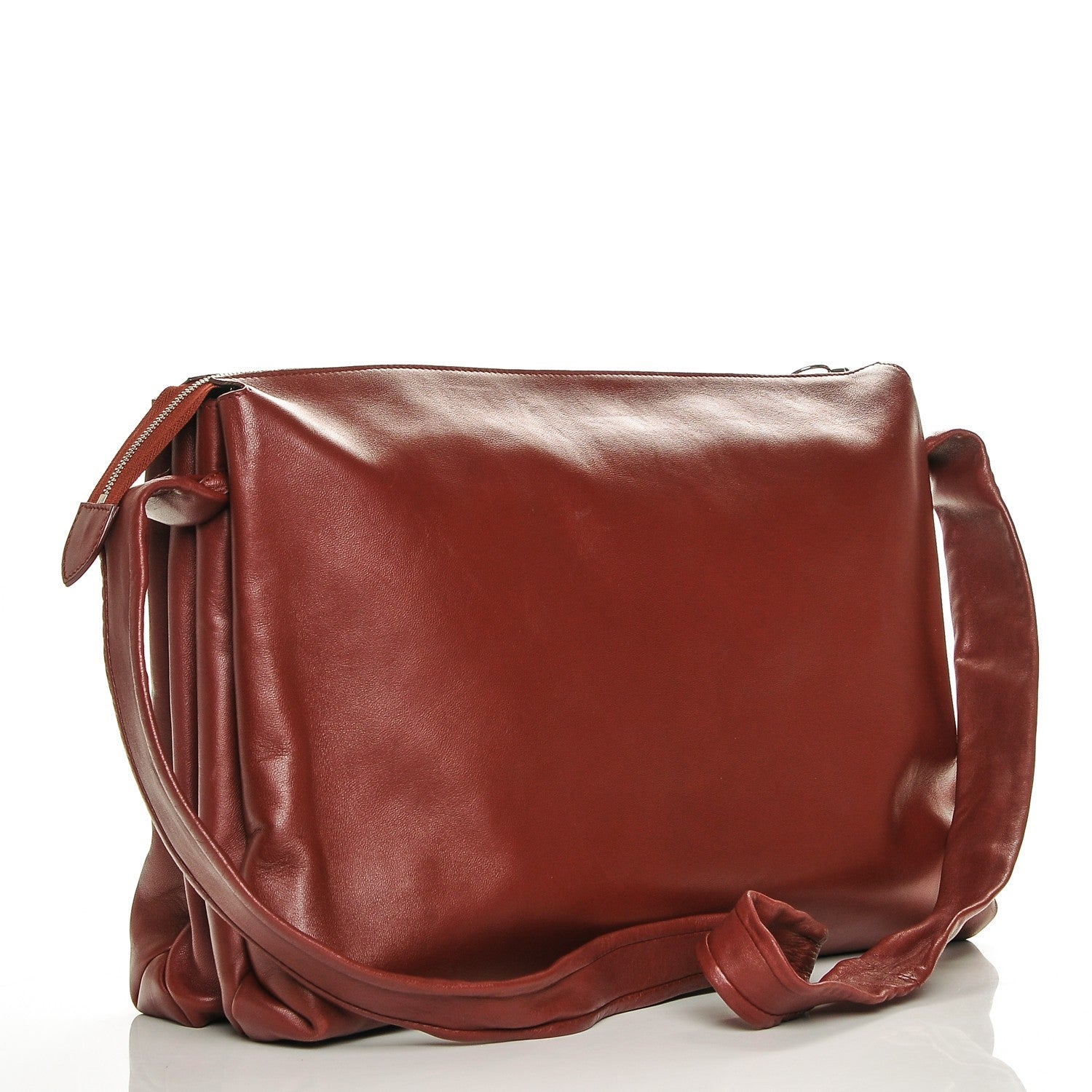 Celine Lambskin Knotted Bag Red 3 of 5