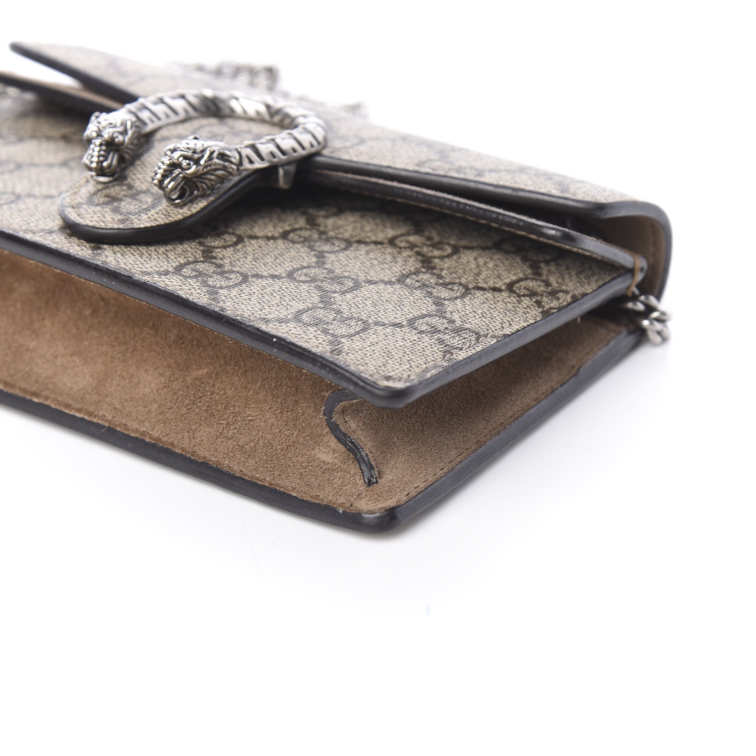 Gucci GG Supreme Monogram Super Mini Dionysus Shoulder Bag Taupe 9 of 10