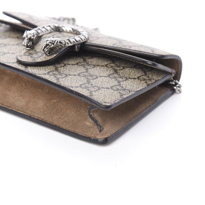 Gucci GG Supreme Monogram Super Mini Dionysus Shoulder Bag Taupe 9 of 10