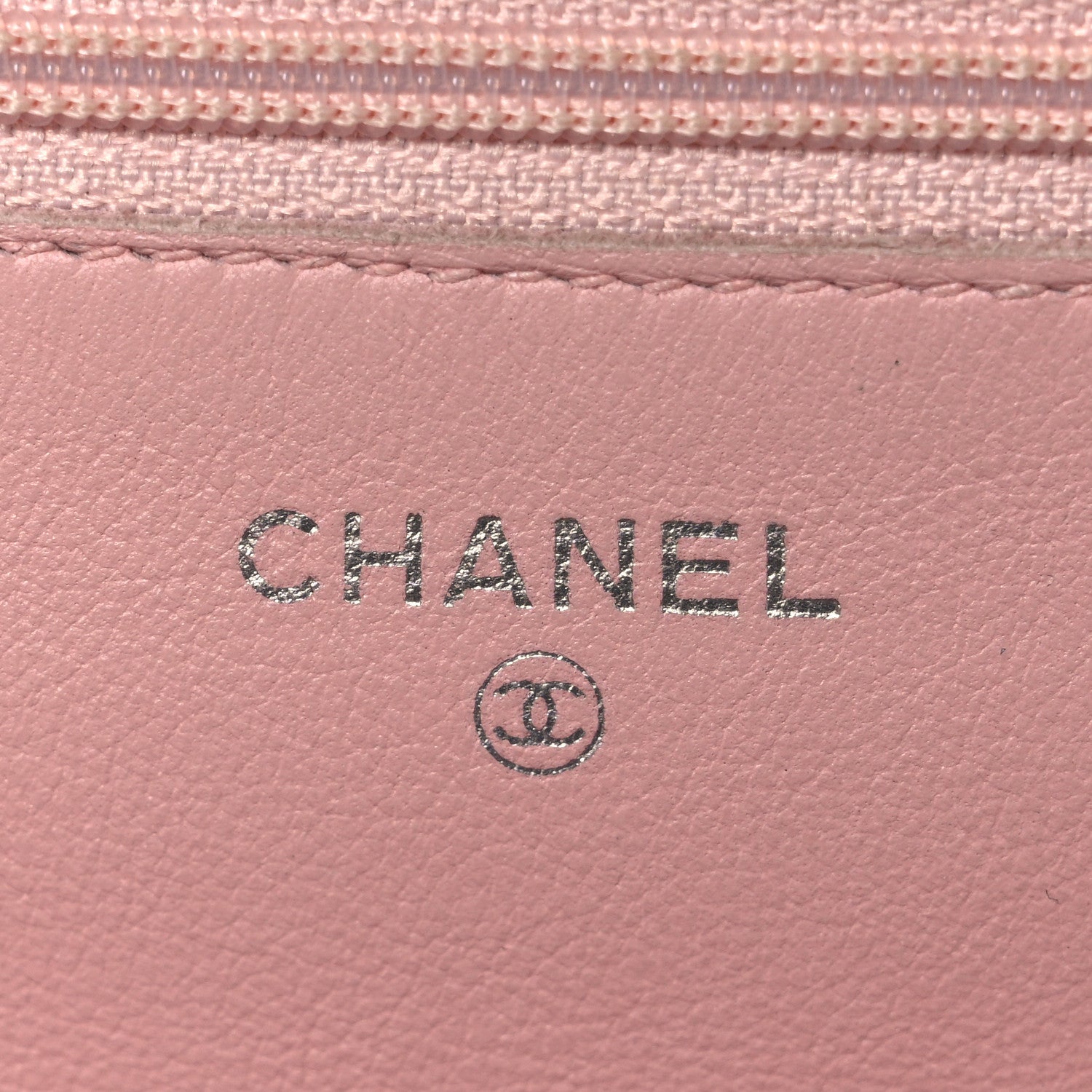 Chanel Caviar Timeless CC Wallet on Chain WOC Pink 5 of 10