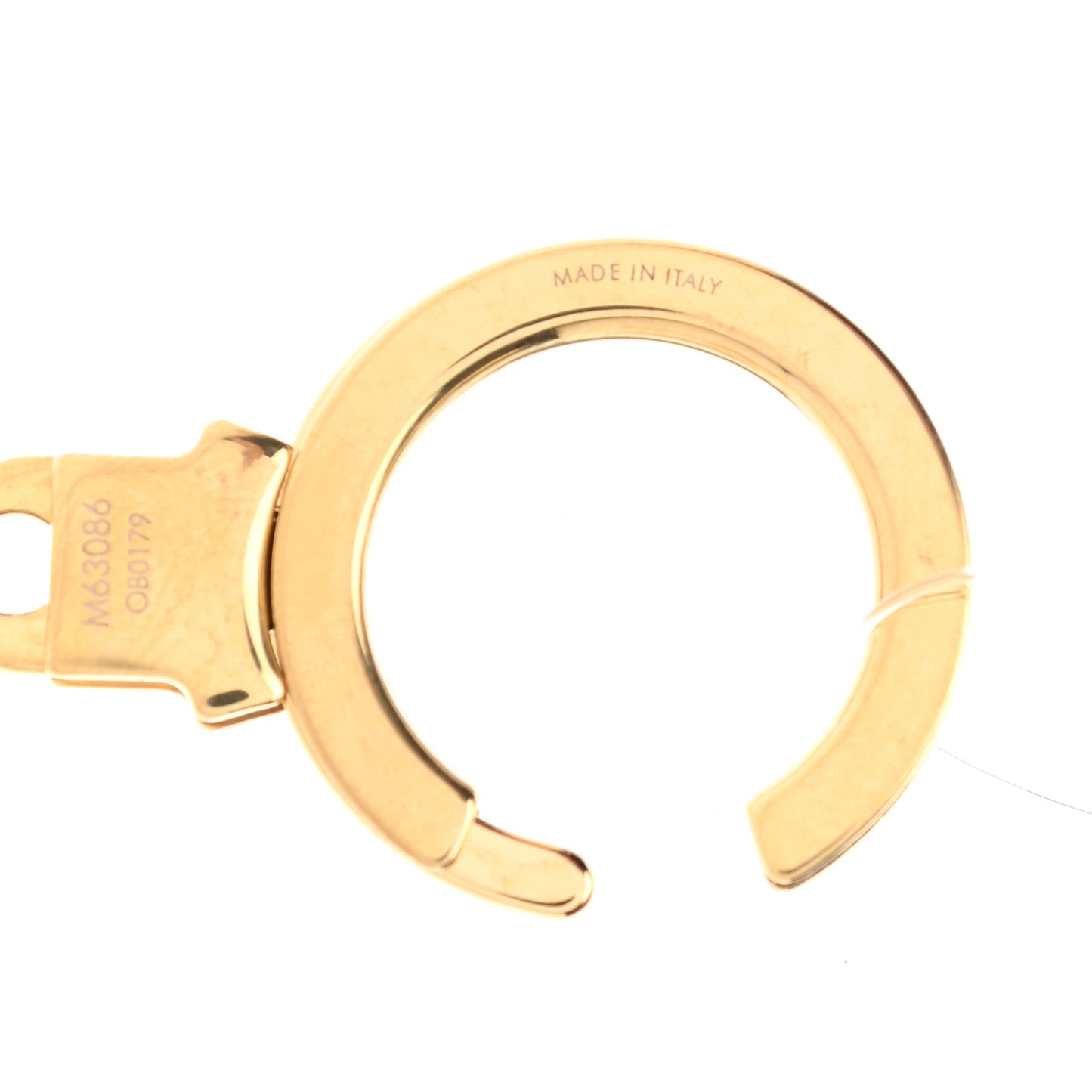 Brass Monogram Blooming Flowers Bag Charm Key Holder Rose Ballerine