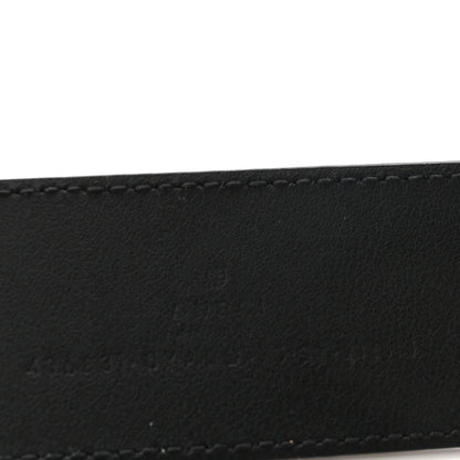 Gucci Textured Calfskin Double G 40mm Belt 75 30 Black 5 of 6