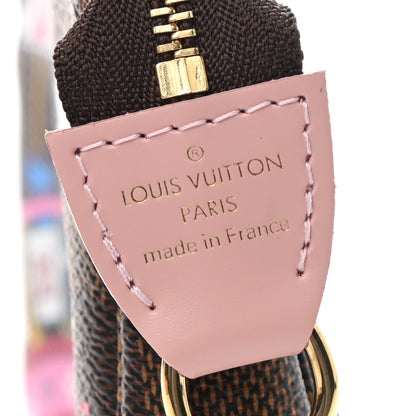 Louis Vuitton Damier Ebene 2020 Christmas Animation Big Wheel Mini Pochette Accessories Rose Ballerine 6 of 7