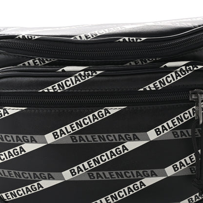Balenciaga Smooth Calfskin Losange Monogram Explorer Belt Bag Black Grey 10 of 10