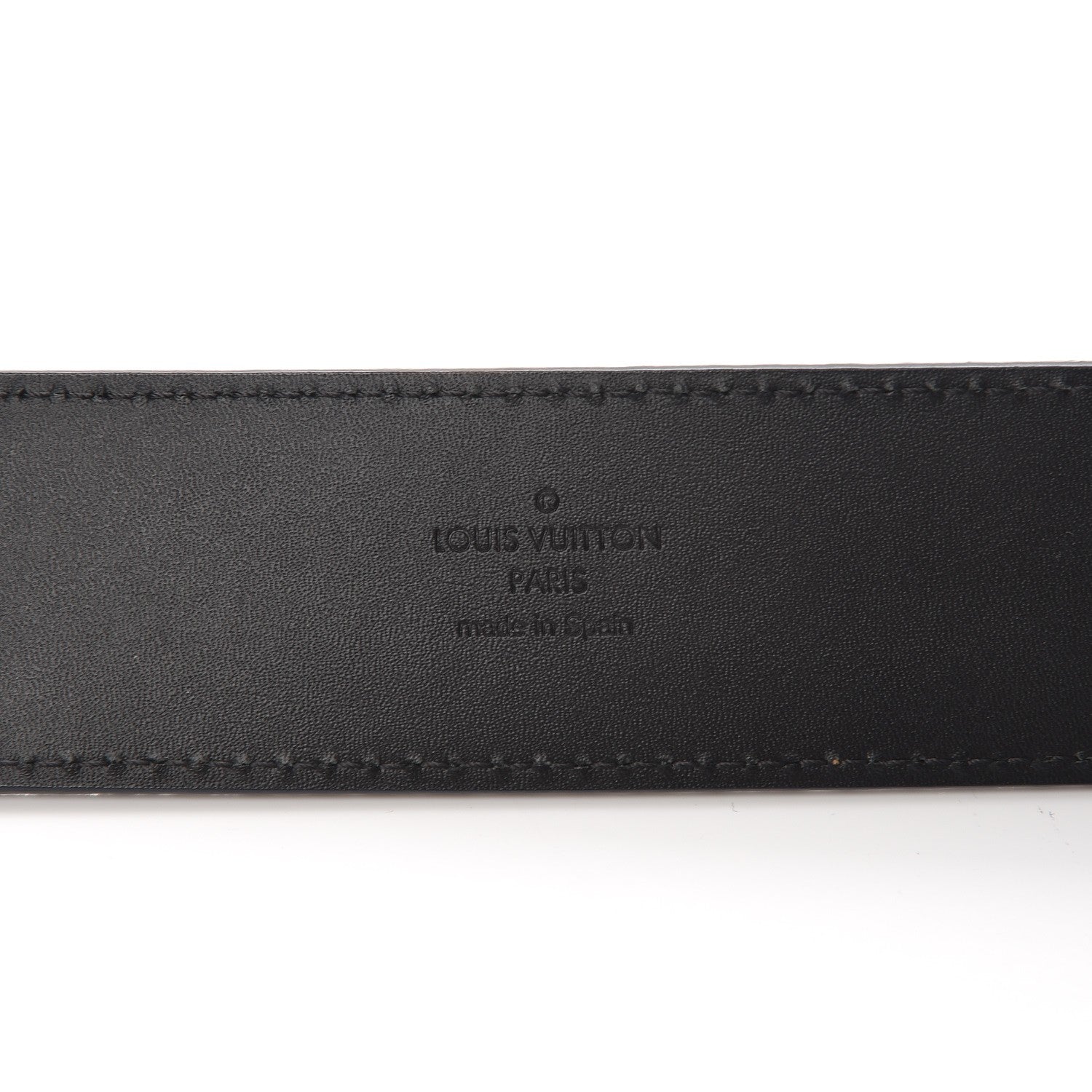 Louis Vuitton Suede Calfskin Mini Damier 40mm LV Initiales Belt 90 36 Green 4 of 6