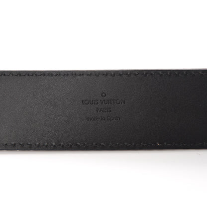 Louis Vuitton Suede Calfskin Mini Damier 40mm LV Initiales Belt 90 36 Green 4 of 6