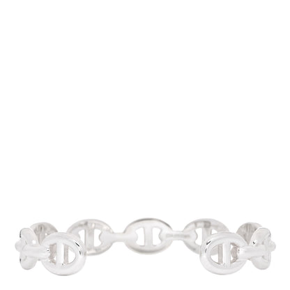 Hermes Sterling Silver MM Chaine d'Ancre Enchainee Cuff Bracelet SH 2 of 6