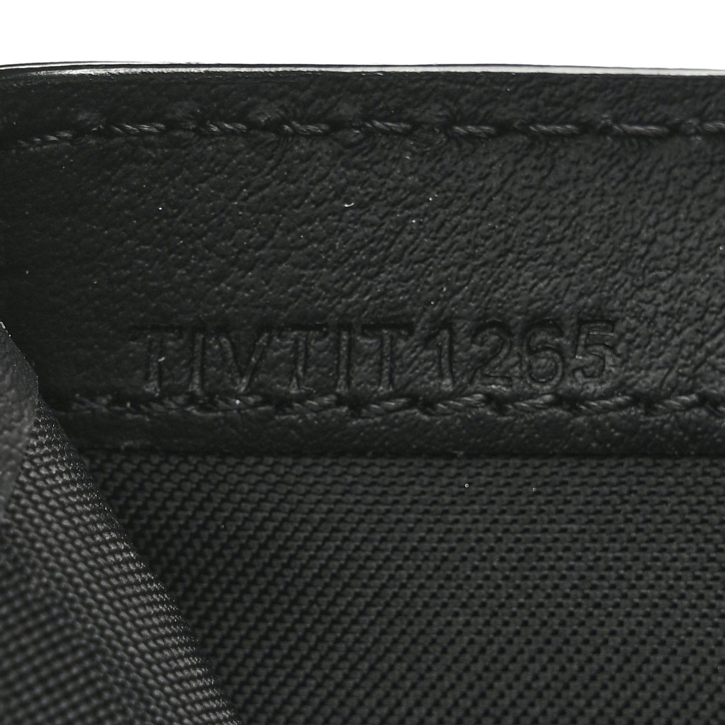 Coated Canvas Vintage Check Coin Purse Wallet  Black