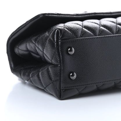 Chanel Caviar Quilted Mini Coco Handle Flap So Black 8 of 9