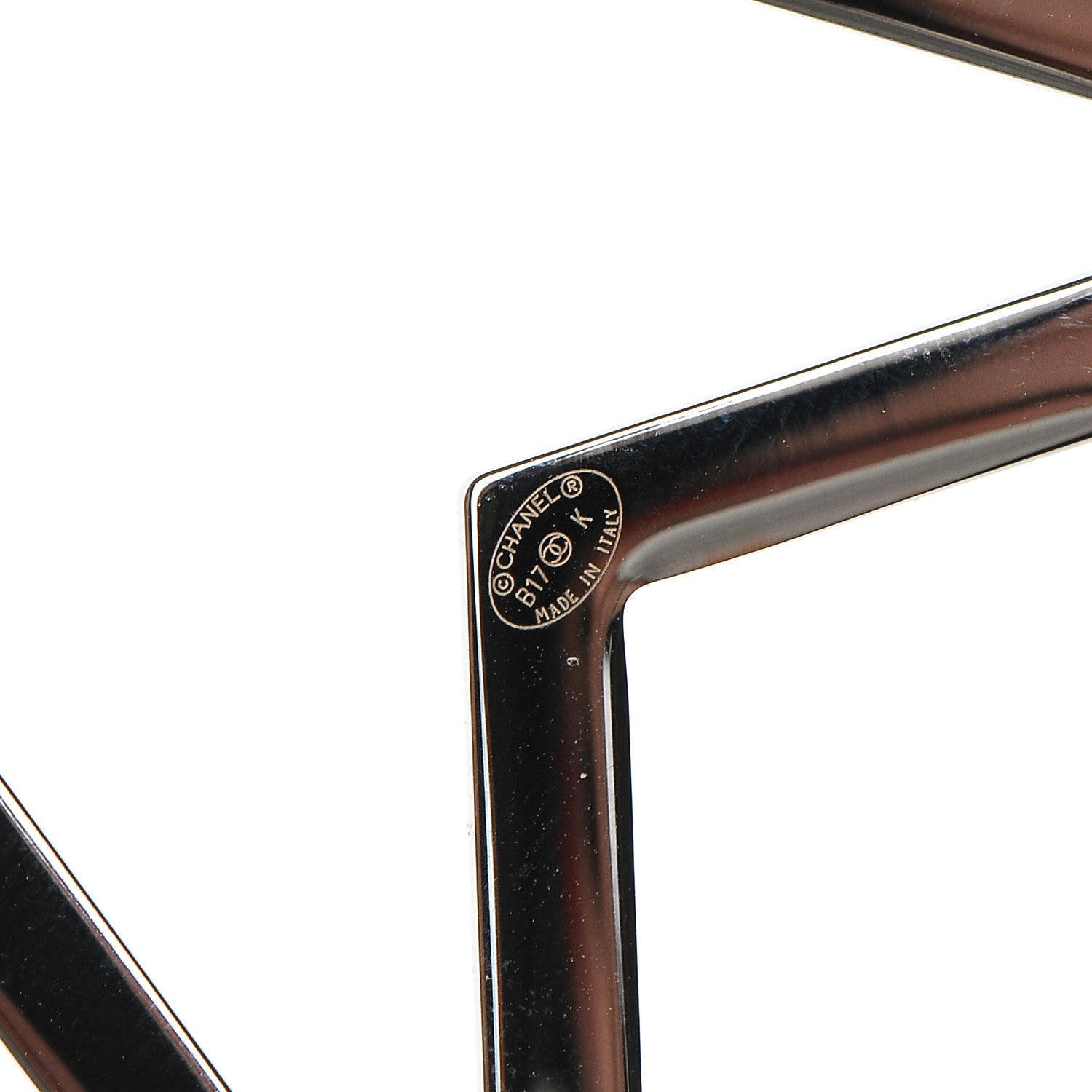 Chanel Ruthenium Crystal Star CC Brooch 4 of 5
