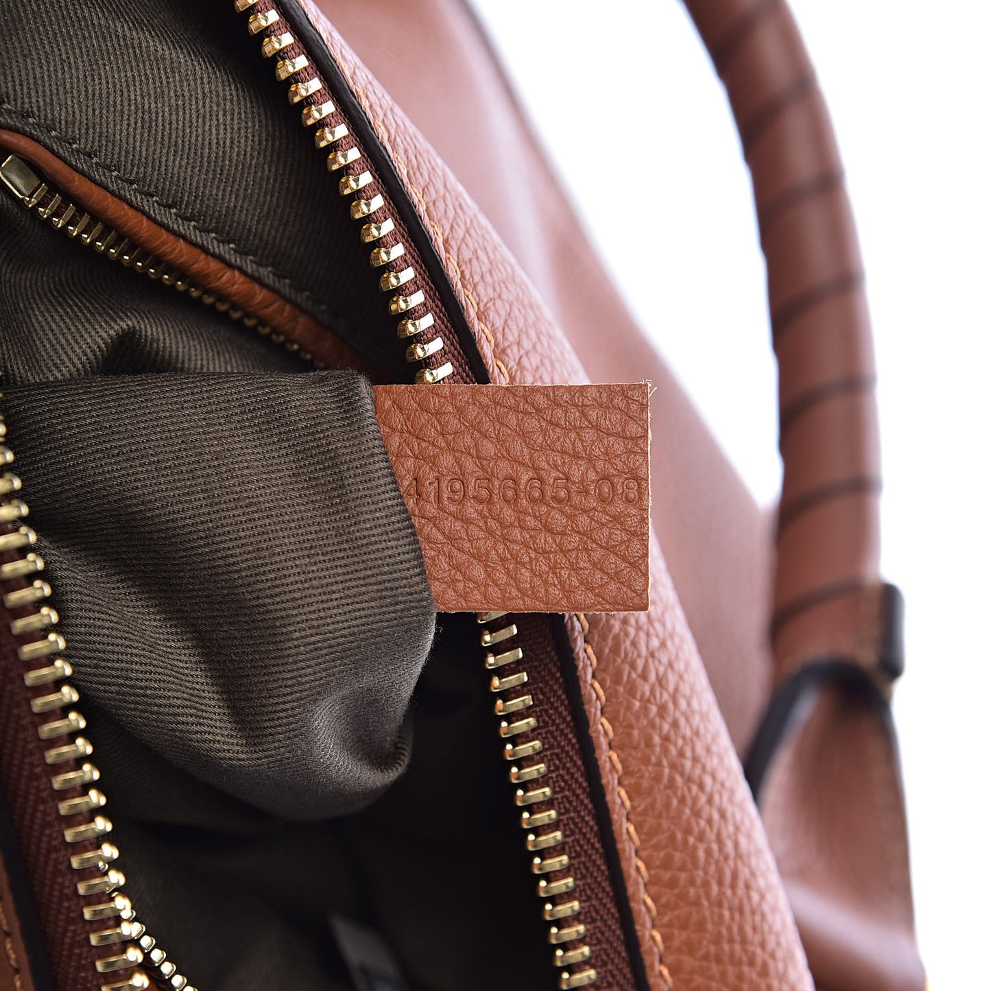 Calfskin Medium Marcie Satchel Tan