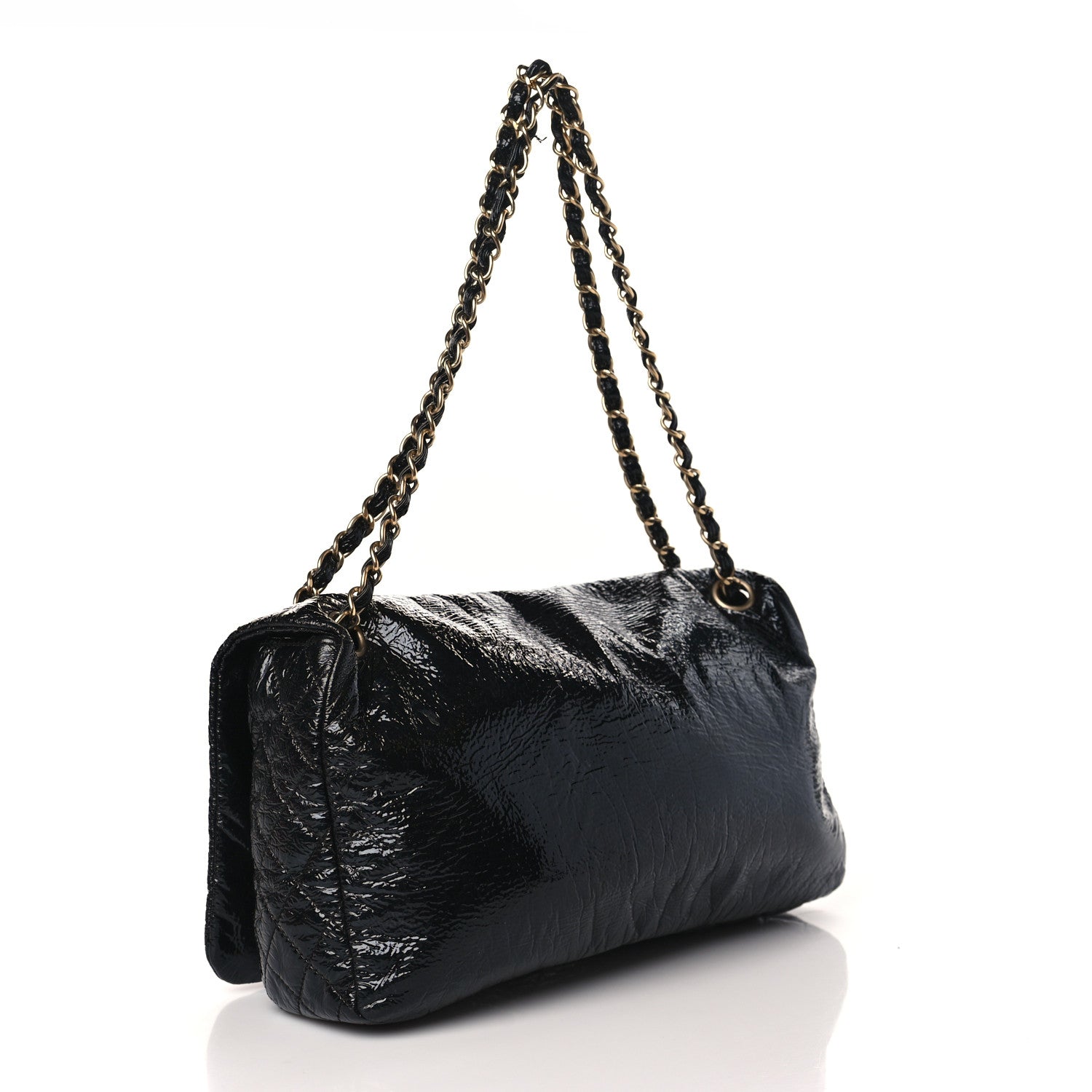 Chanel Vinyl Medium Rock and Chain Flap Black 3 of 10