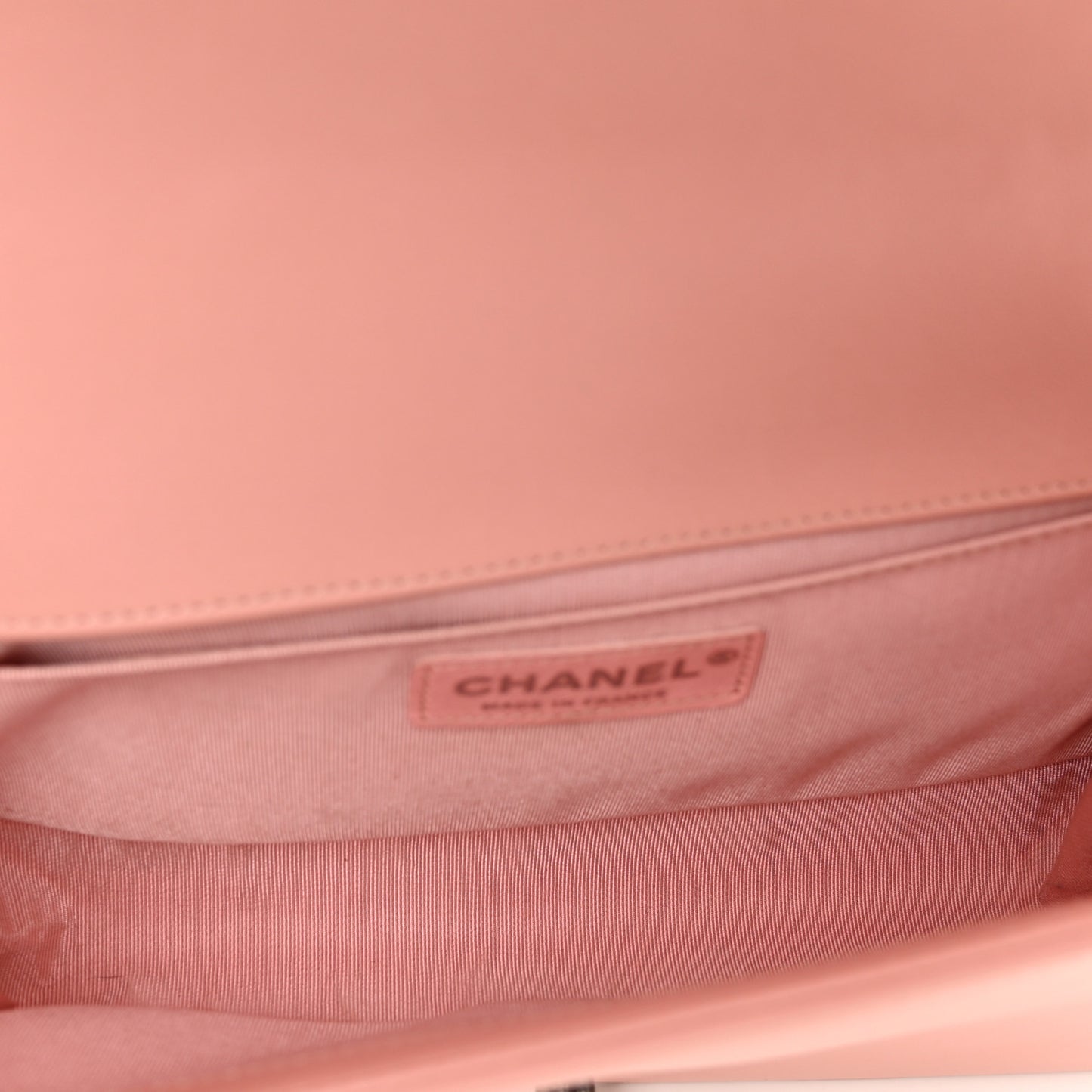 Calfskin Quilted Medium Boy Flap Light Pink