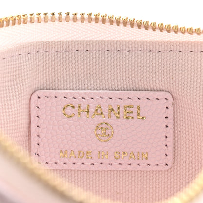 Chanel Caviar Quilted Small Cosmetic Case Light Pink 6 of 8