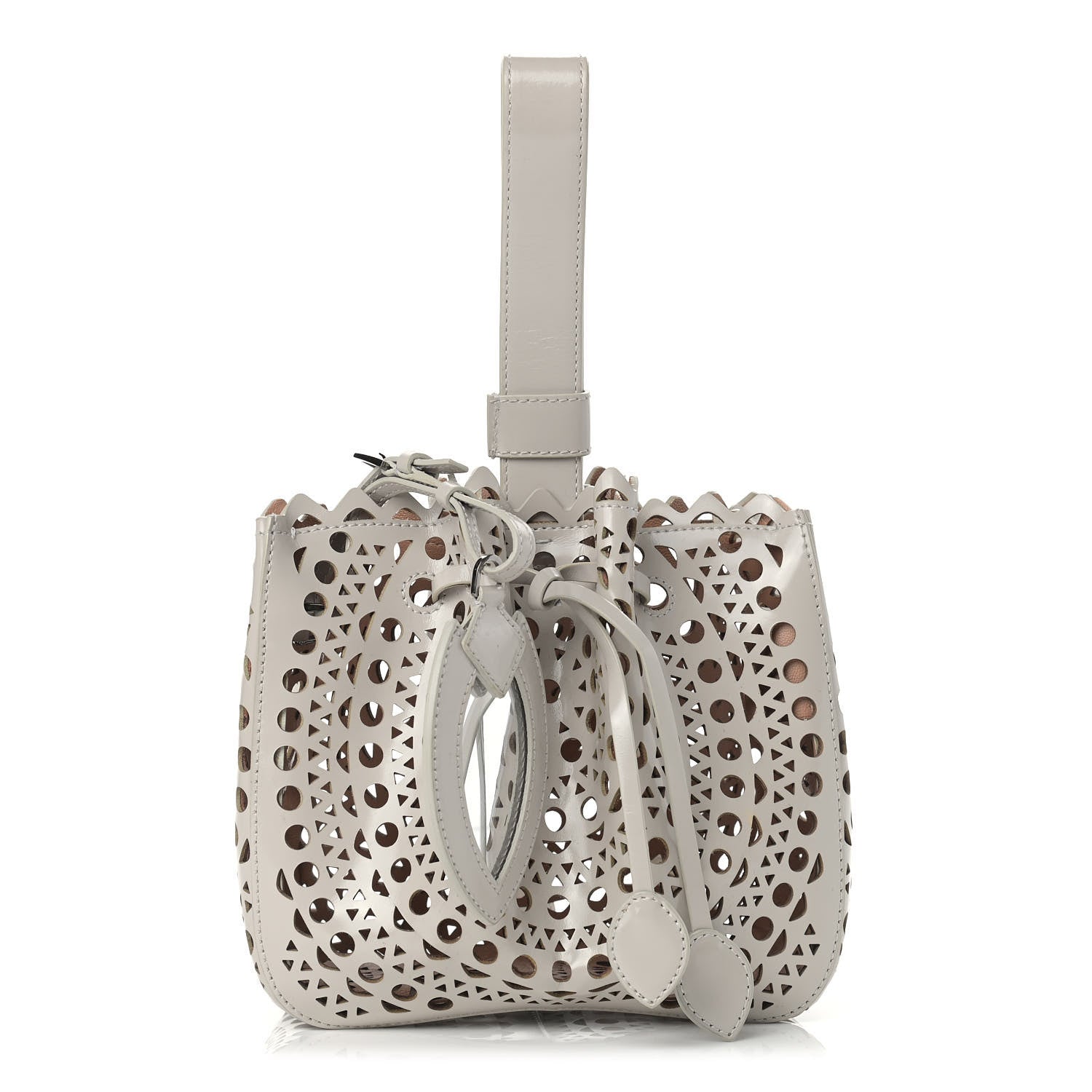 Alaia Calfskin Vienne Rose-Marie 19 Bag Grey 1 of 8