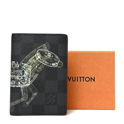Louis Vuitton Damier Graphite Stamps Pocket Organizer NM 7 of 7