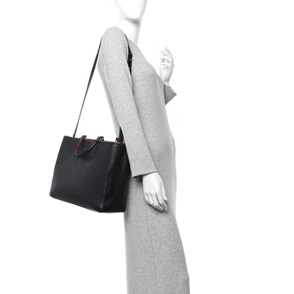 Chanel Bullskin Stitched Bi-Color Large Shopping Black 2 of 11