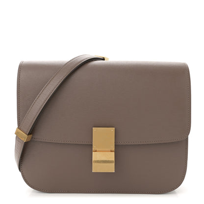 Celine Liege Calfskin Medium Classic Box Flap Bag Glazed Nut 1 of 12