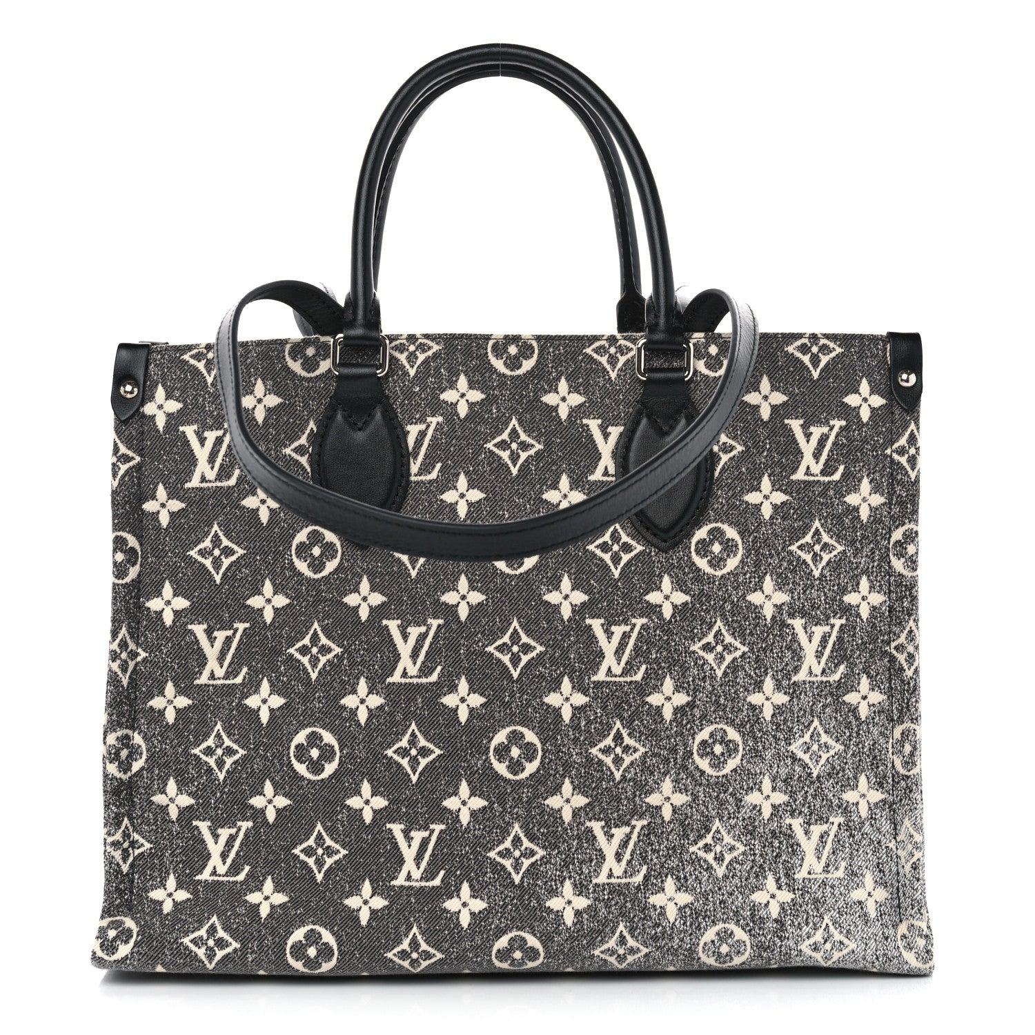 Louis Vuitton Monogram Jacquard Denim Onthego MM Black 1 of 9