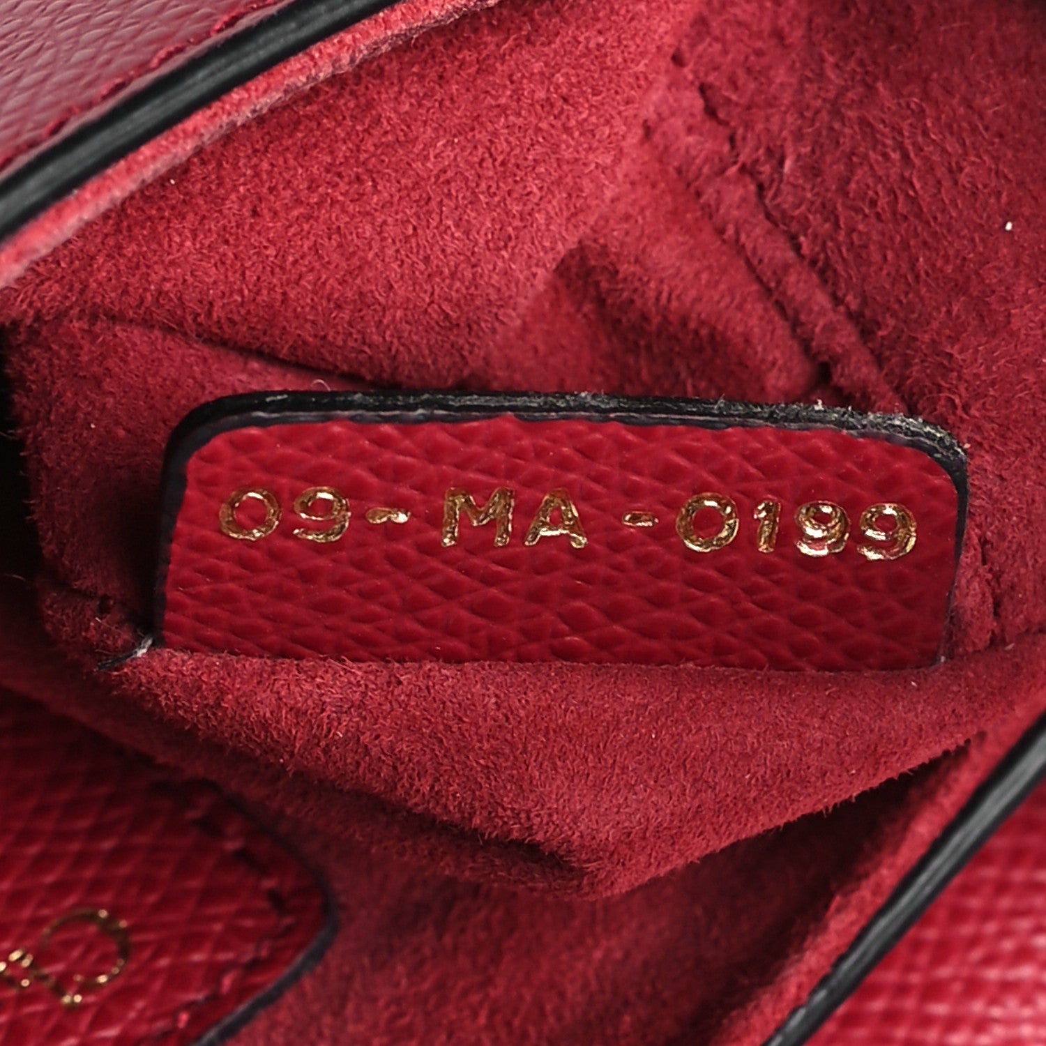 Christian Dior Grained Calfskin Mini Saddle Bag Red 7 of 10