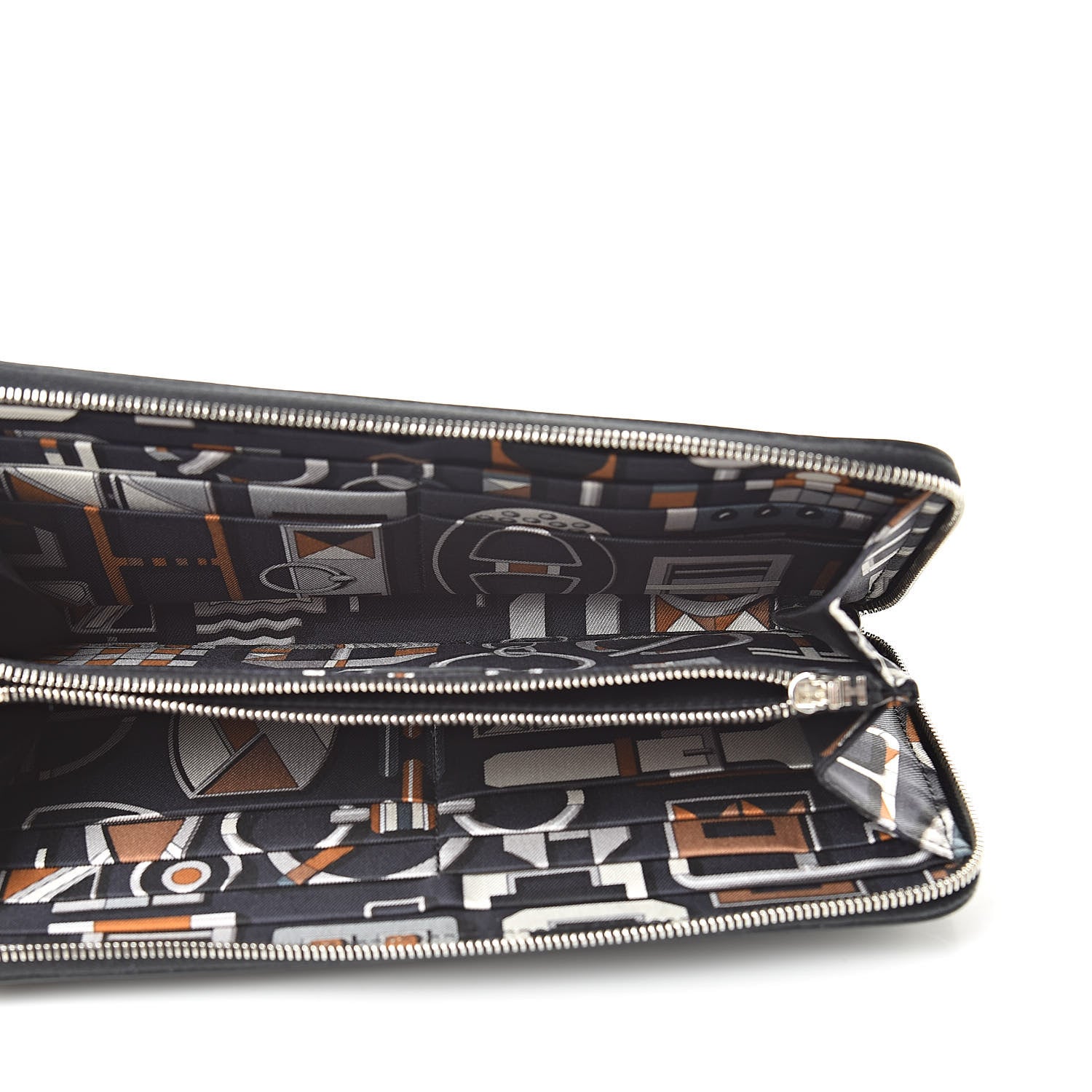Hermes Epsom Silk'In Wallet Black 5 of 8