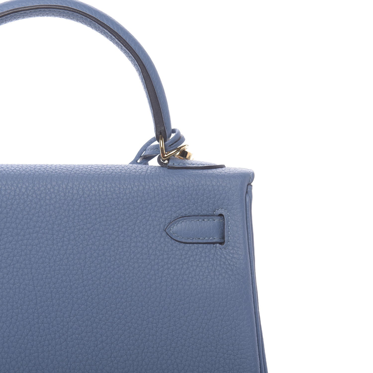 Hermes Togo Kelly Retourne 25 Azur 12 of 41