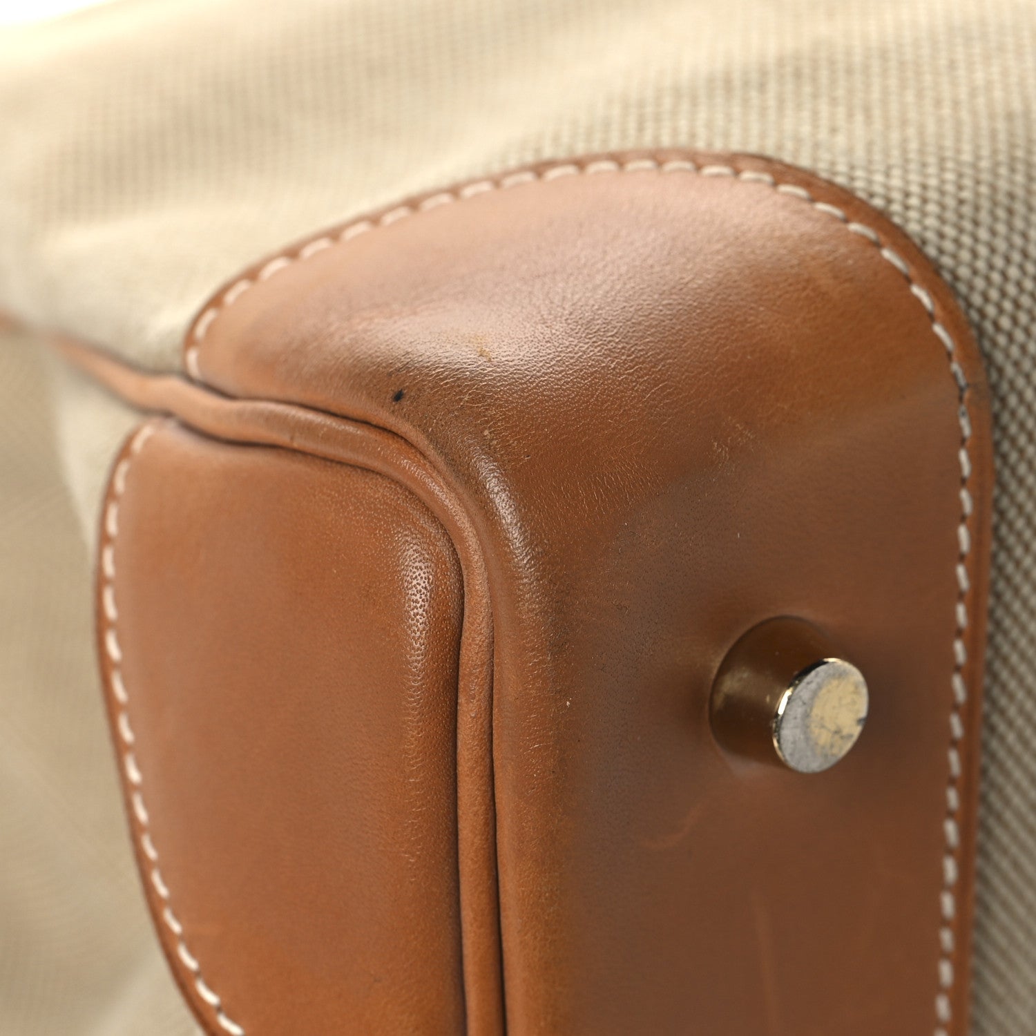 Hermes Toile Natural Barenia Flag HAC Birkin 40 Fauve Paprika 11 of 16