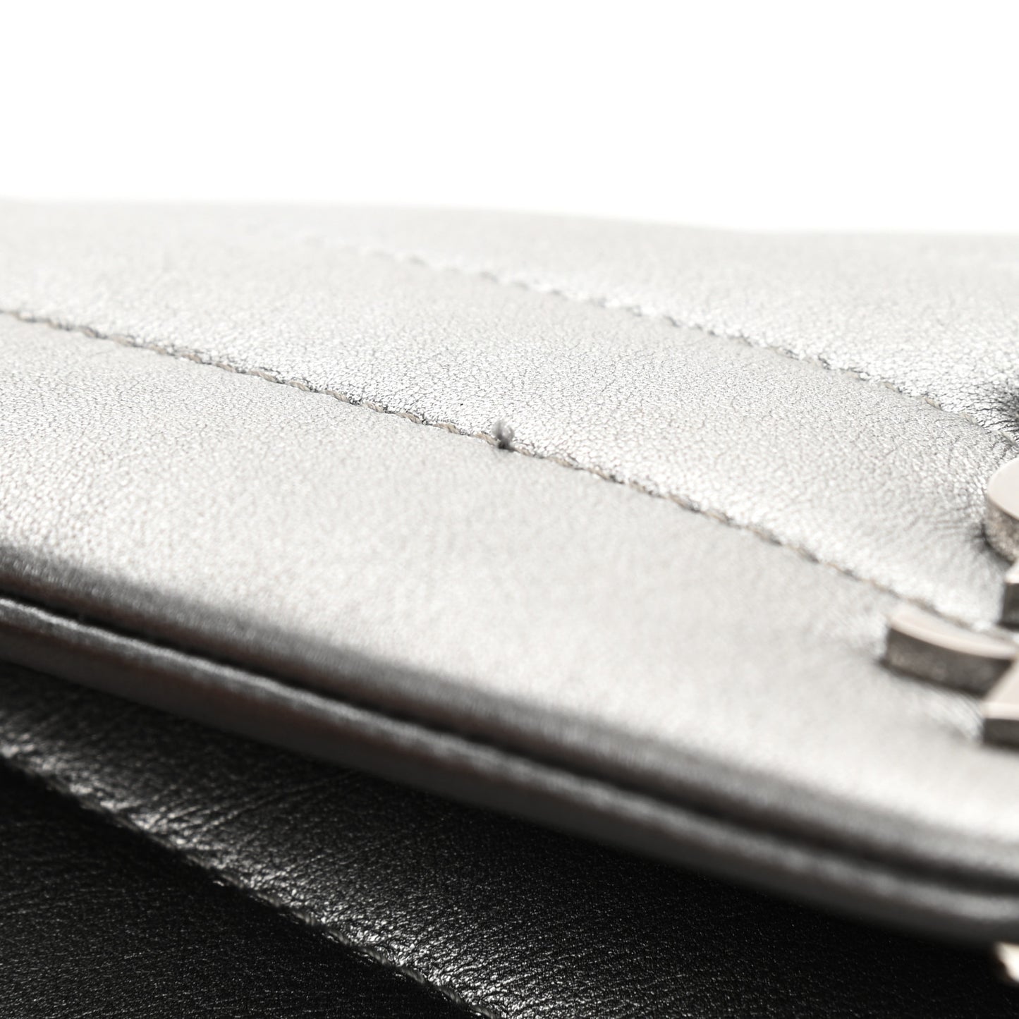 Calfskin Y Quilted Monogram Loulou Flap Bag Argento
