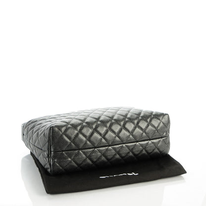 Chanel Caviar Quilted Large Cosmetic Case Black 4 of 7