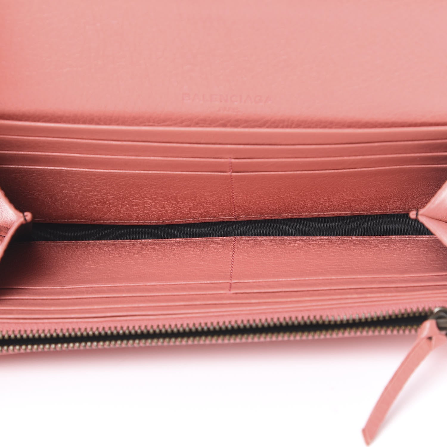 Balenciaga Agneau Classic Hardware Money Wallet Rose Azalee 4 of 13