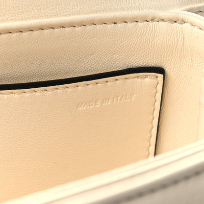 Valentino Garavani Nappa One Stud Chain Clutch Ivory 7 of 11