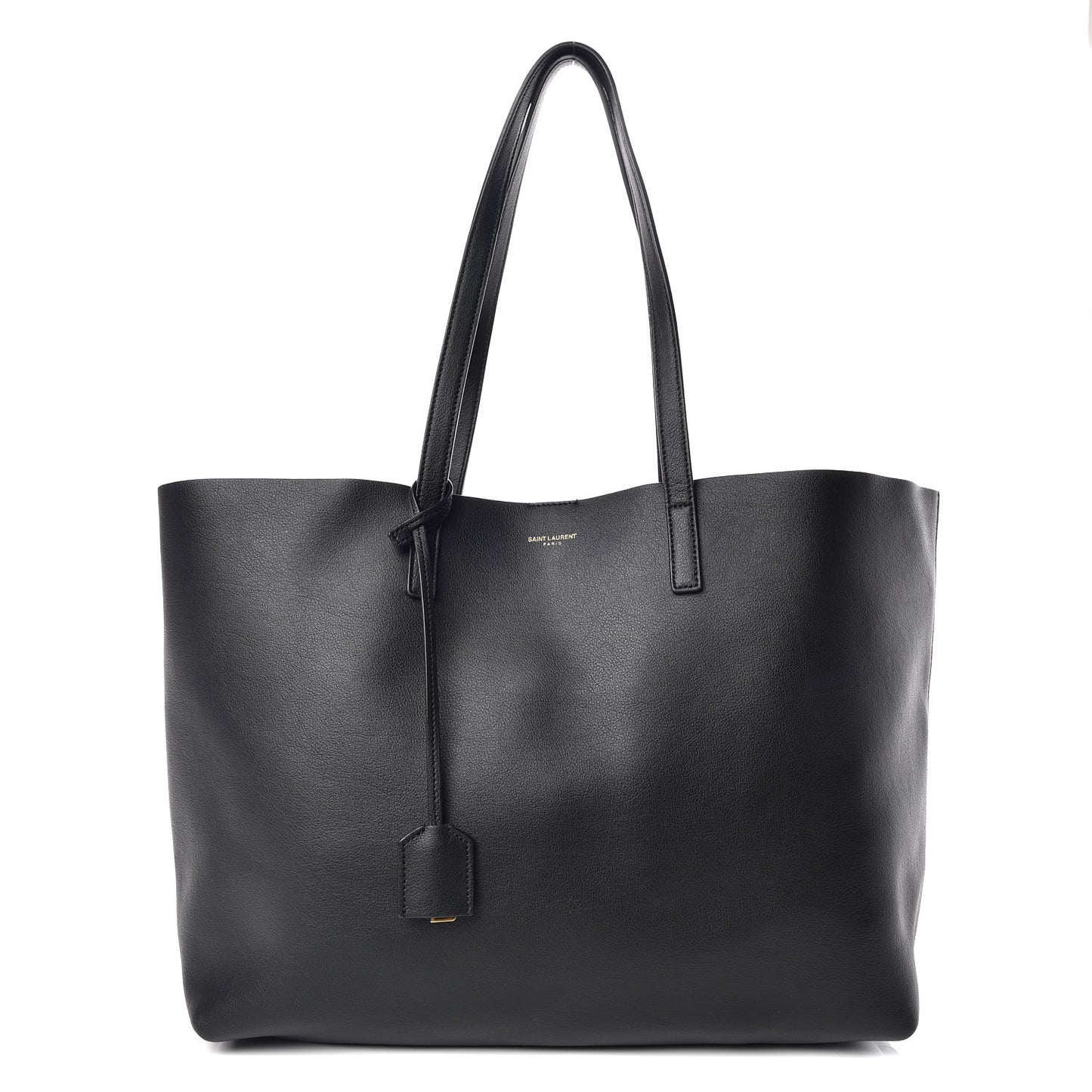 Calfskin Large Shopping Tote Black