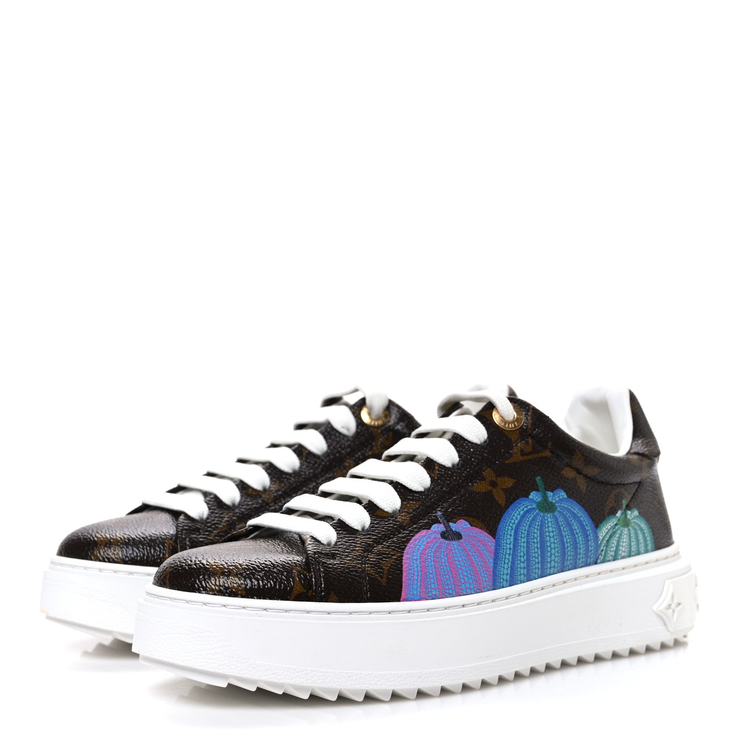 Louis Vuitton LV X YK Monogram Pumpkin Time Out Sneakers 35.5 4 of 10