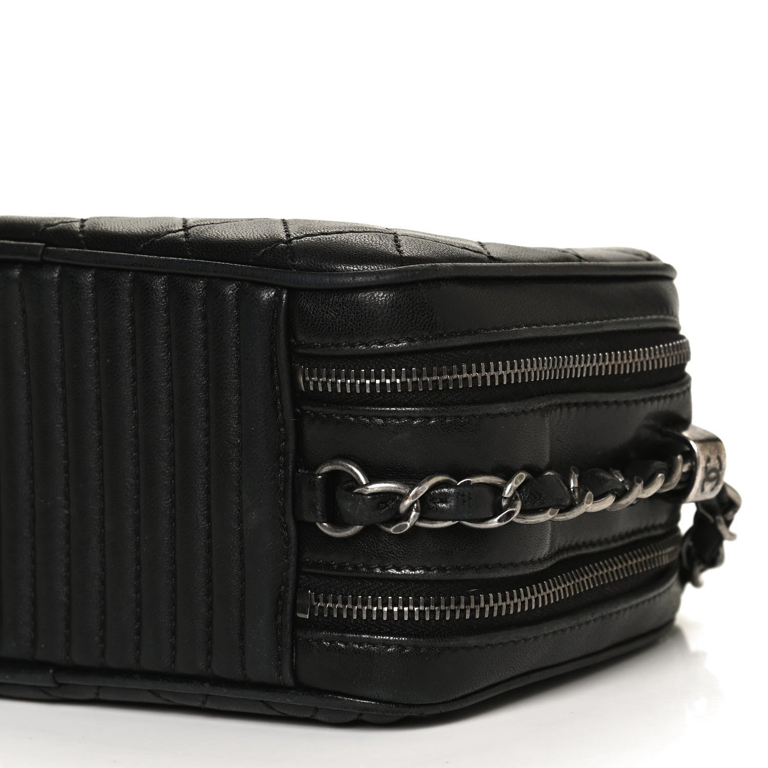 Chanel Lambskin Small Coco Boy Camera Case Black 10 of 10