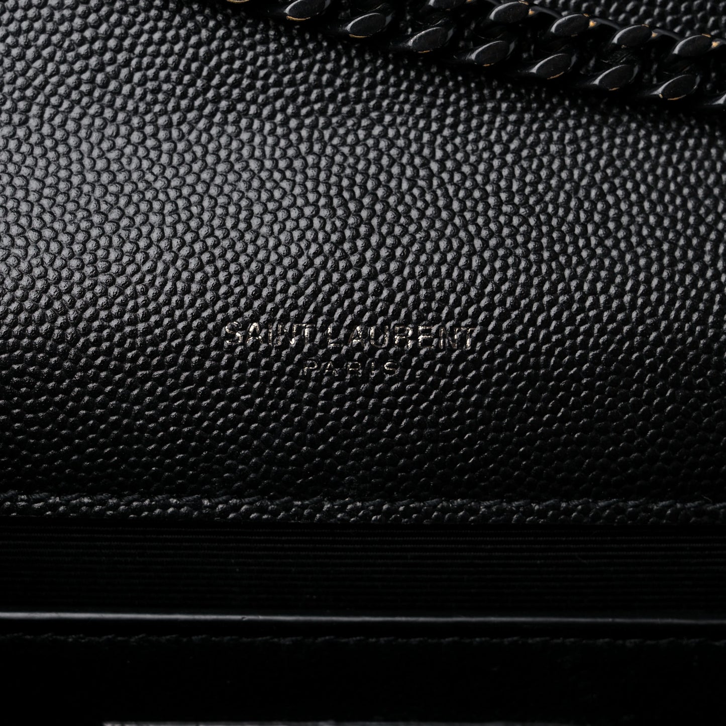 Grain De Poudre Medium Classic Monogram Monochrome Kate Satchel Black